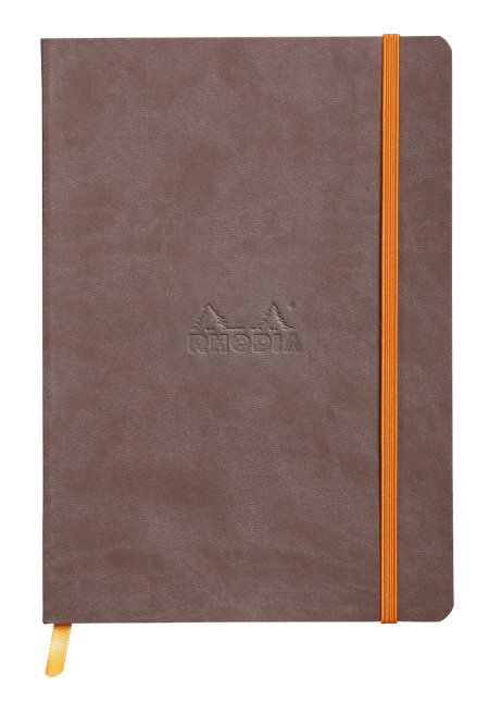 Rhodia Softcover Notebook - A5 - Chocolate - Dotted